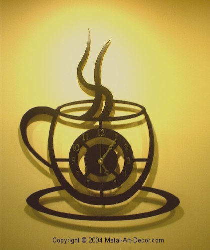 coffee cup clock